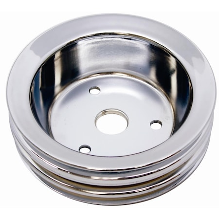 Cfr Performance HZ-8949-PBK Steel Chevy Gm Key Way Power Steering Pump Pulley 2 Groove - Black HZ-8963-C